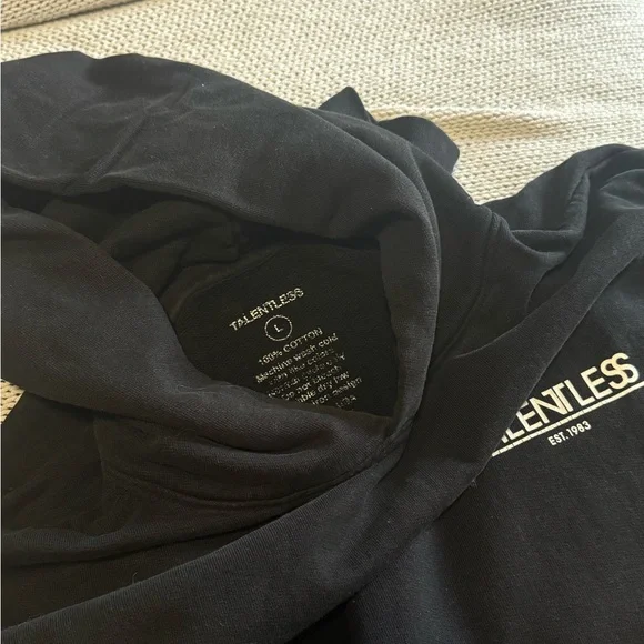 TALENTLESS Classic Black Hoodie - Picture 3 of 3
